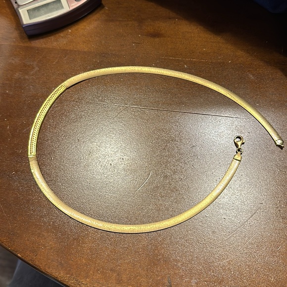 Beautiful 18” 925 Italian necklace with cz stones - Picture 3 of 4